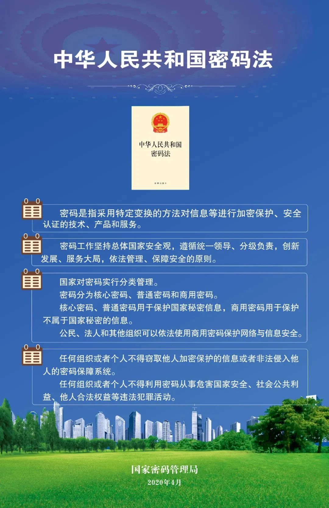 中华人民共和国密码法（2020年1月1日起施行）全文下载